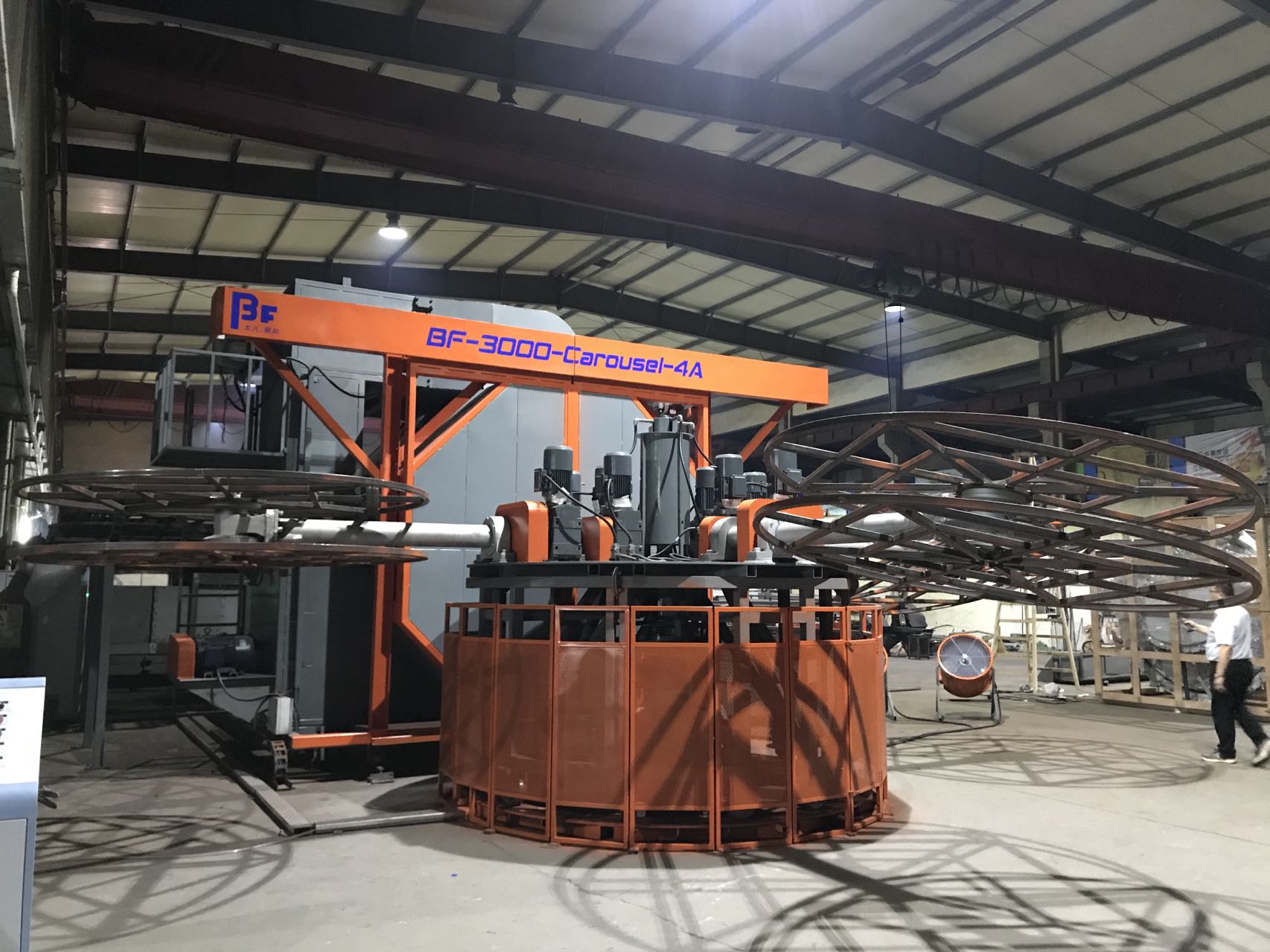 Automatic Carousel Rotomoulding Machine for Fuel Tank