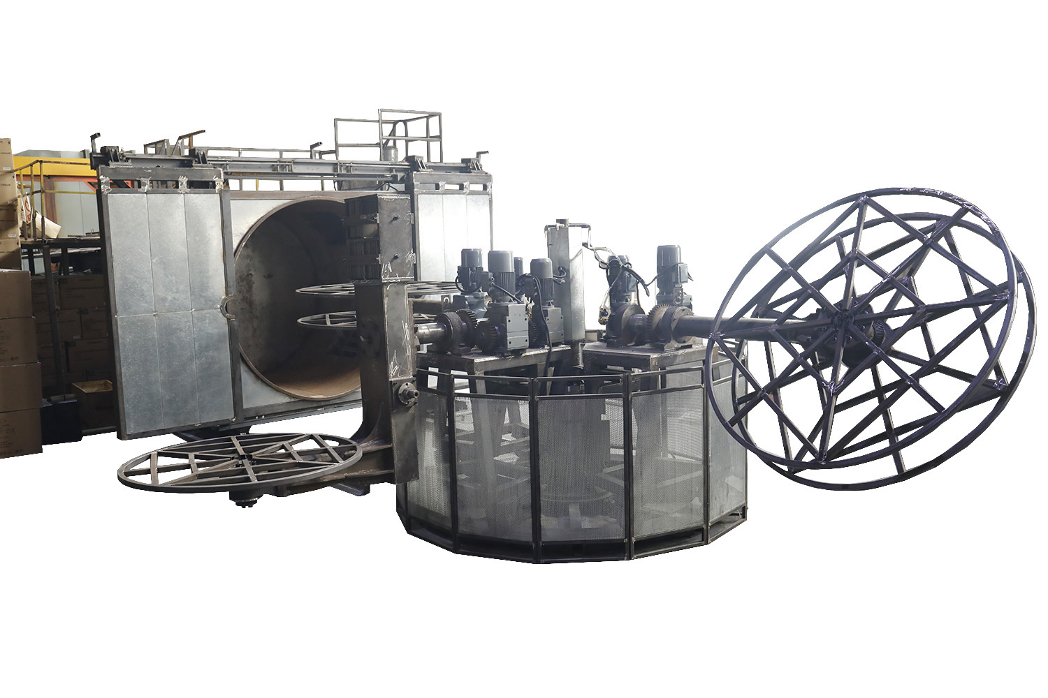4 arm Carousel rotomolding machine for water tanks in china
